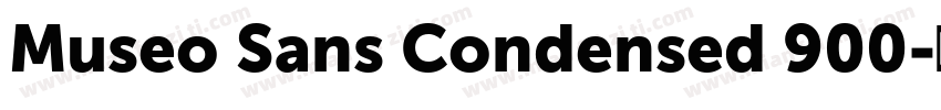 Museo Sans Condensed 900字体转换